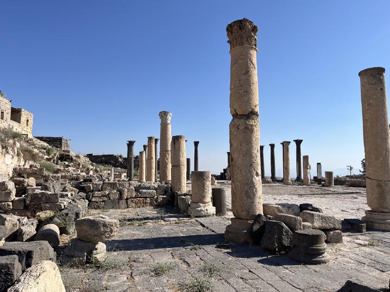 Colonnes antiques à Gadara