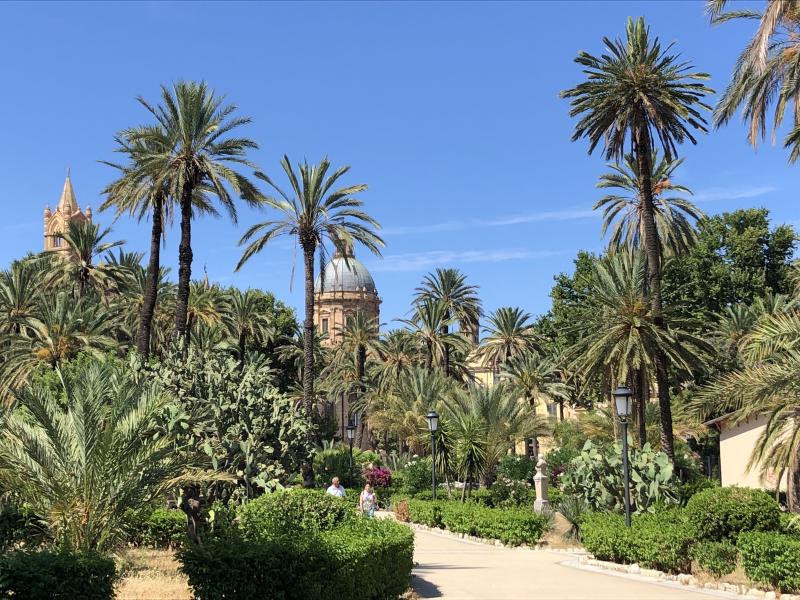 Visite de la Villa Bonanno à proximité de la cathédrale et de l'entrée monumentale de la Porta Nuova